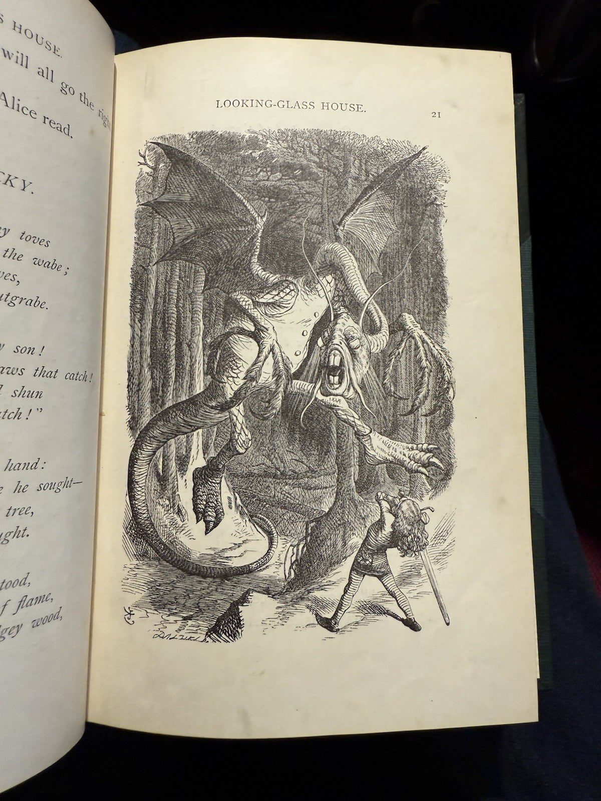 Lewis Carroll Alice's Adventures In Wonderland & Looking Glass Fine Binding 1896