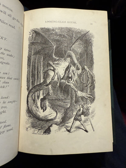 Lewis Carroll Alice's Adventures In Wonderland & Looking Glass Fine Binding 1896