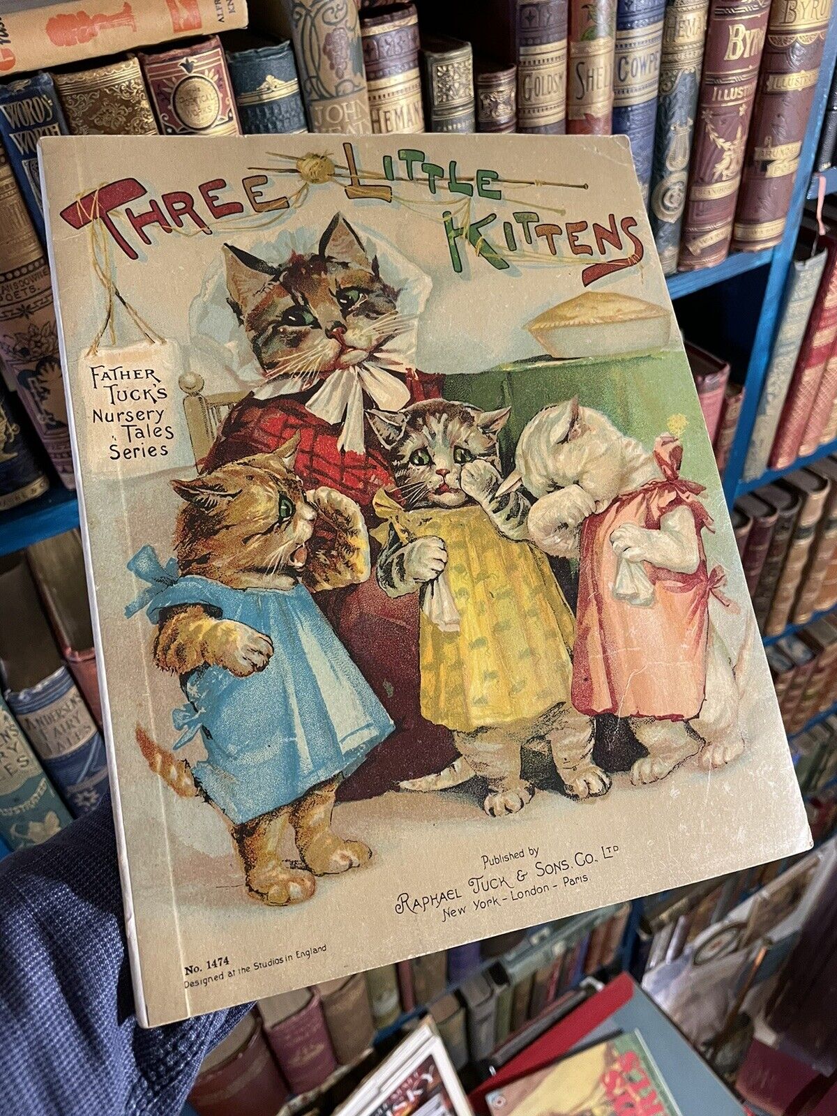 1898 Three Little Kittens : Raphael Tuck and Sons : Chromolithographs of Cats