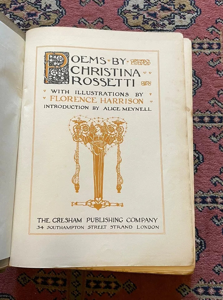 1910 Poems by Christina Rossetti : Florence Harrison 36 Tipped-in Colour Plates