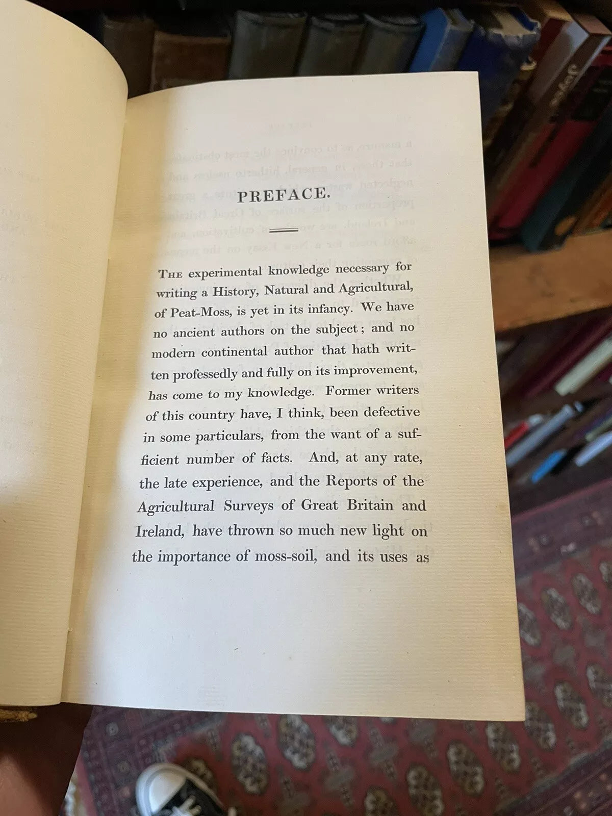 1823 Natural and Agricultural History of Peat Moss or Turf Bog : Farming