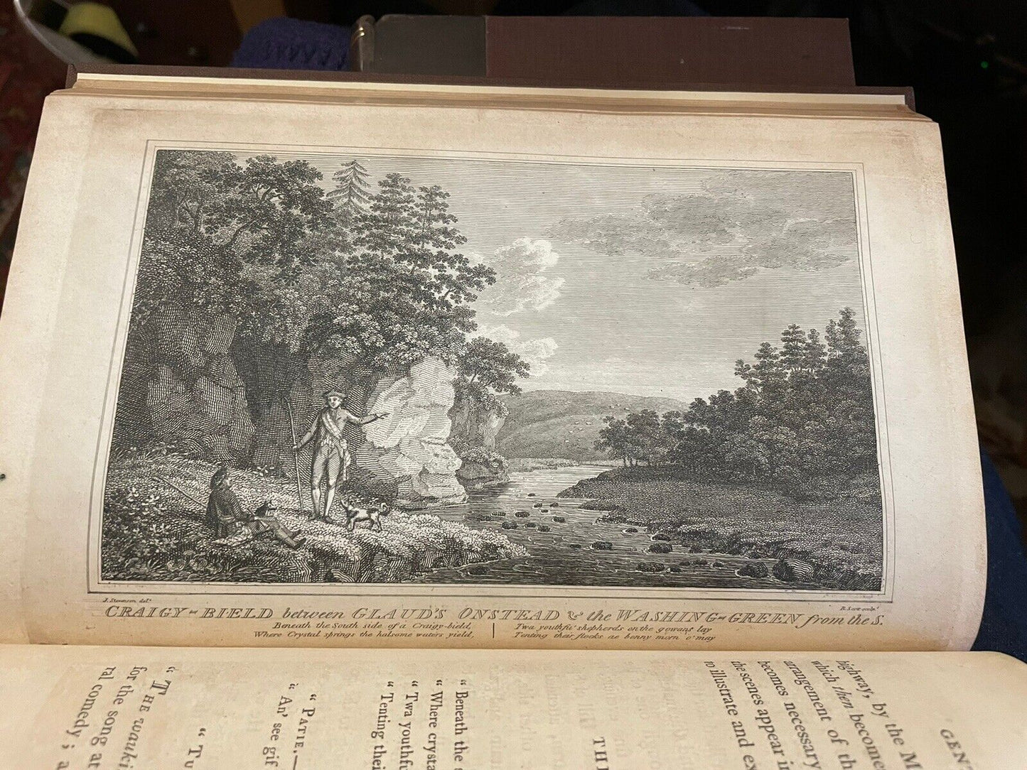 1808 The Gentle Shepherd : Allan Ramsay (2 Vols) Engraved Plates