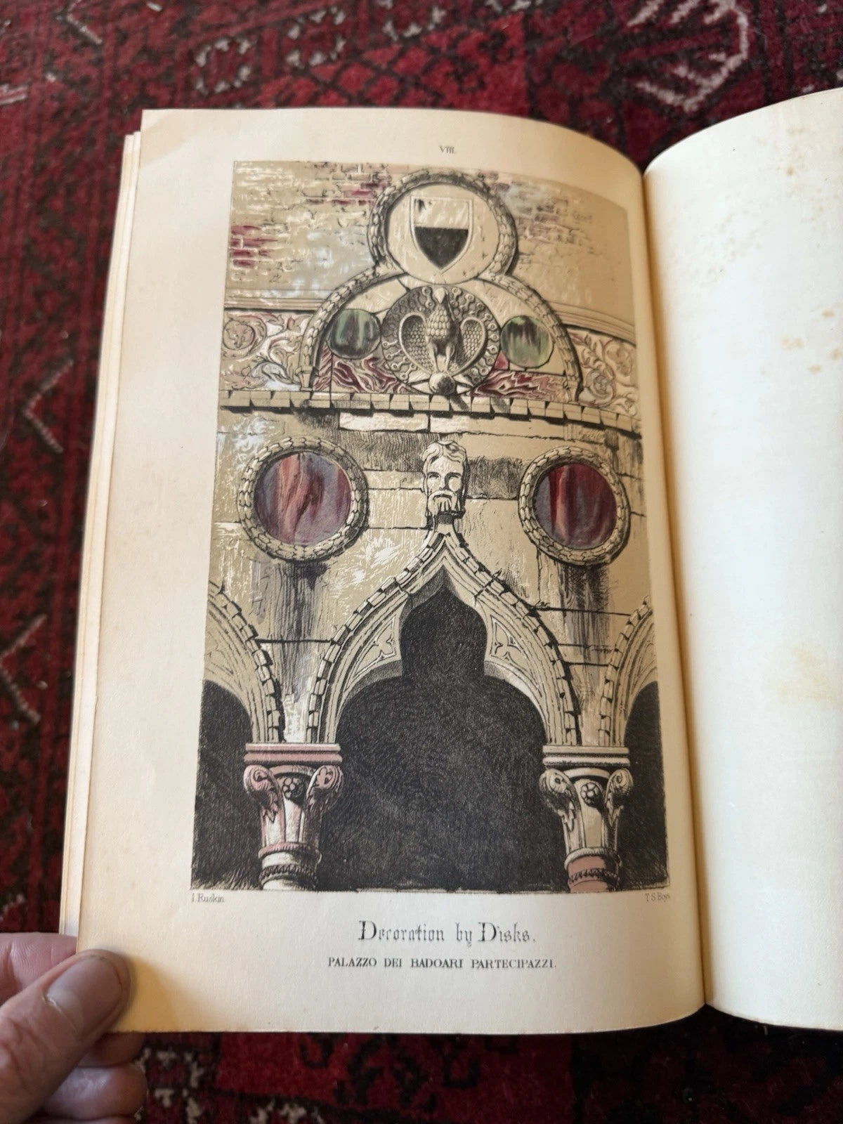 1858 The Stones of Venice : John Ruskin (3 Vols) Illustrated : 2nd Edition