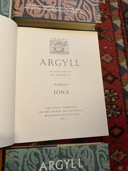 ARGYLL: AN INVENTORY OF THE ANCIENT MONUMENTS (7 Vols) IONA, LORN, KINTYRE etc