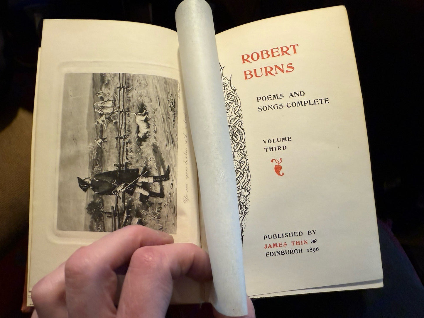 1896 Robert Burns : Poems and Songs Complete (4 Vols) Bound by Ramage