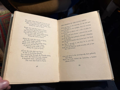 1918 Dies Heroica : War Poems : Crommelin Brown : SIGNED First Edition : VGC