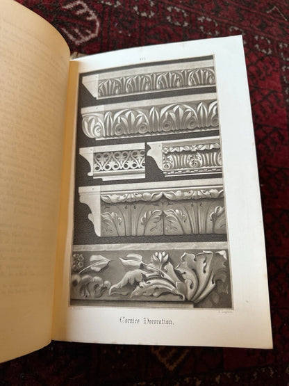 1858 The Stones of Venice : John Ruskin (3 Vols) Illustrated : 2nd Edition