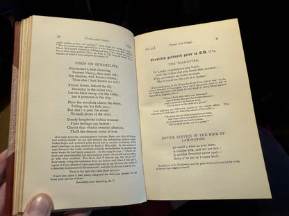 1896 Robert Burns : Poems and Songs Complete (4 Vols) Bound by Ramage