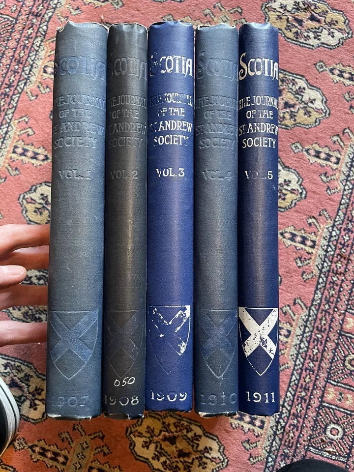 Scotia : The Journal of the Saint Andrew Society (5 Volumes) 1907-1911