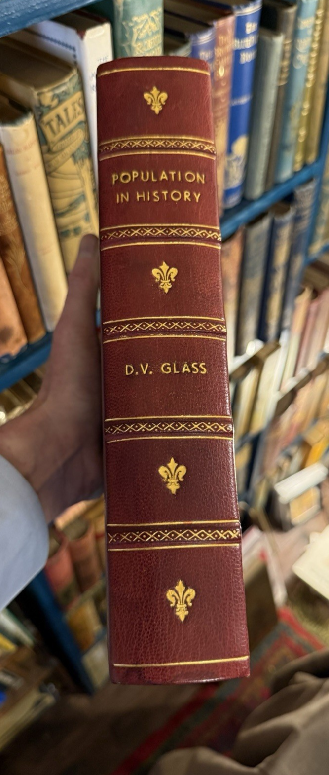 1965 Population in History : D. V. Glass : 1st Edition : Historical Demography