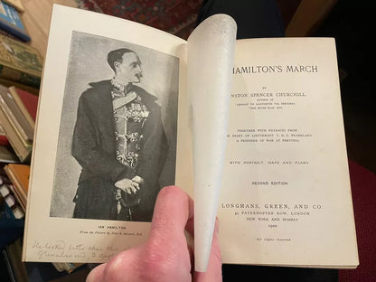 Ian Hamilton's March : Winston Spencer Chruchill : Earl of Roseberry's Copy