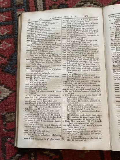 1839 The Post Office Annual Directory & Calendar 1839-40 : Edinburgh & Leith