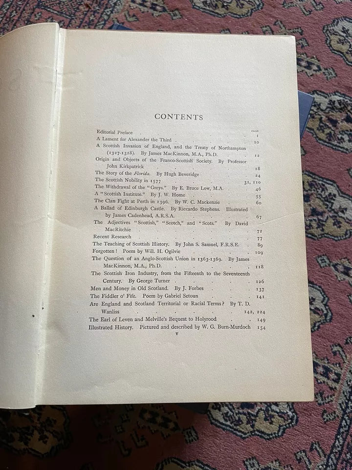 Scotia : The Journal of the Saint Andrew Society (5 Volumes) 1907-1911