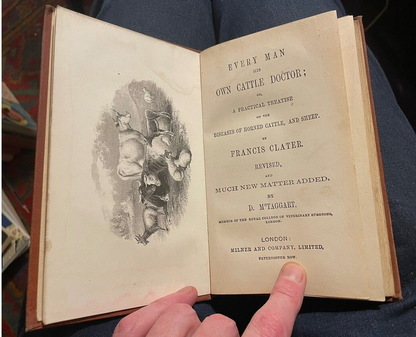 c.1880 Clater's Cattle Doctor : How To Cure Cattle And Sheep : Farming