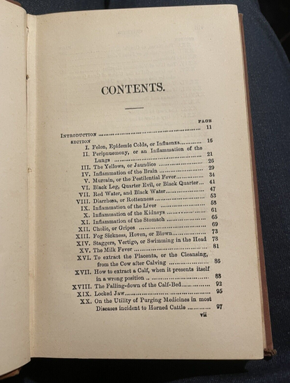 c.1880 Clater's Cattle Doctor : How To Cure Cattle And Sheep : Farming