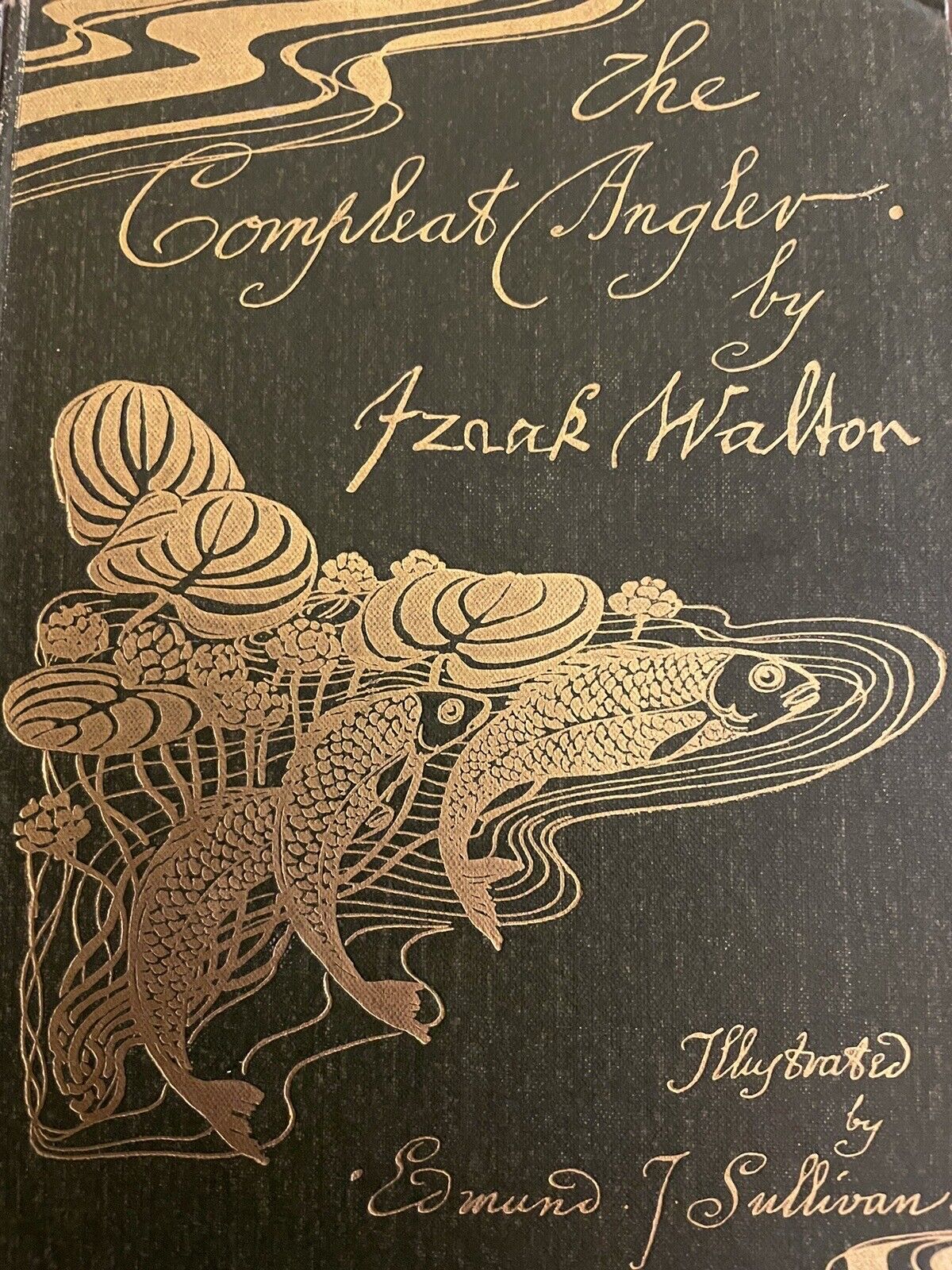 1896 The Compleat Angler : Izaak Walton : Attractive Antique Copy : Classic Fishing Title