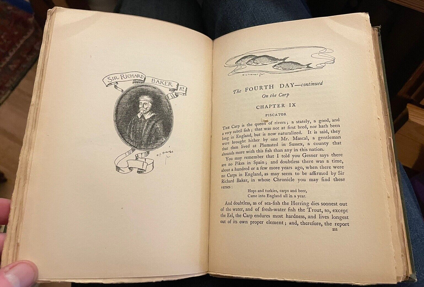 1896 The Compleat Angler : Izaak Walton : Attractive Antique Copy : Classic Fishing Title