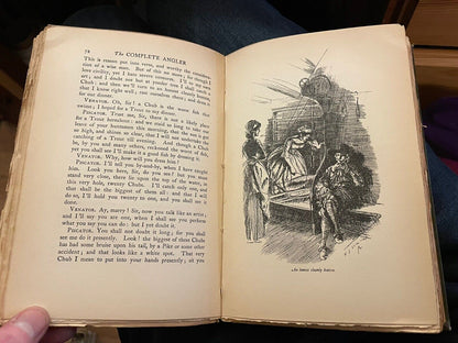 1896 The Compleat Angler : Izaak Walton : Attractive Antique Copy : Classic Fishing Title