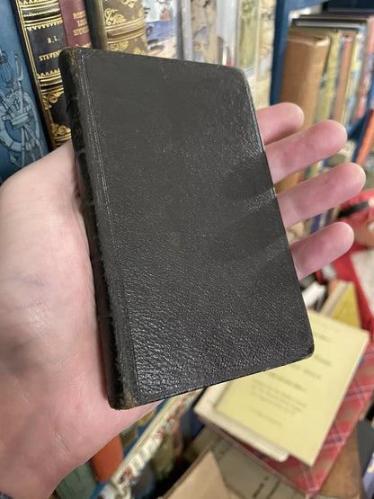 1826 Samuel Johnson's Pocket Dictionary : Small Slim Leather Binding