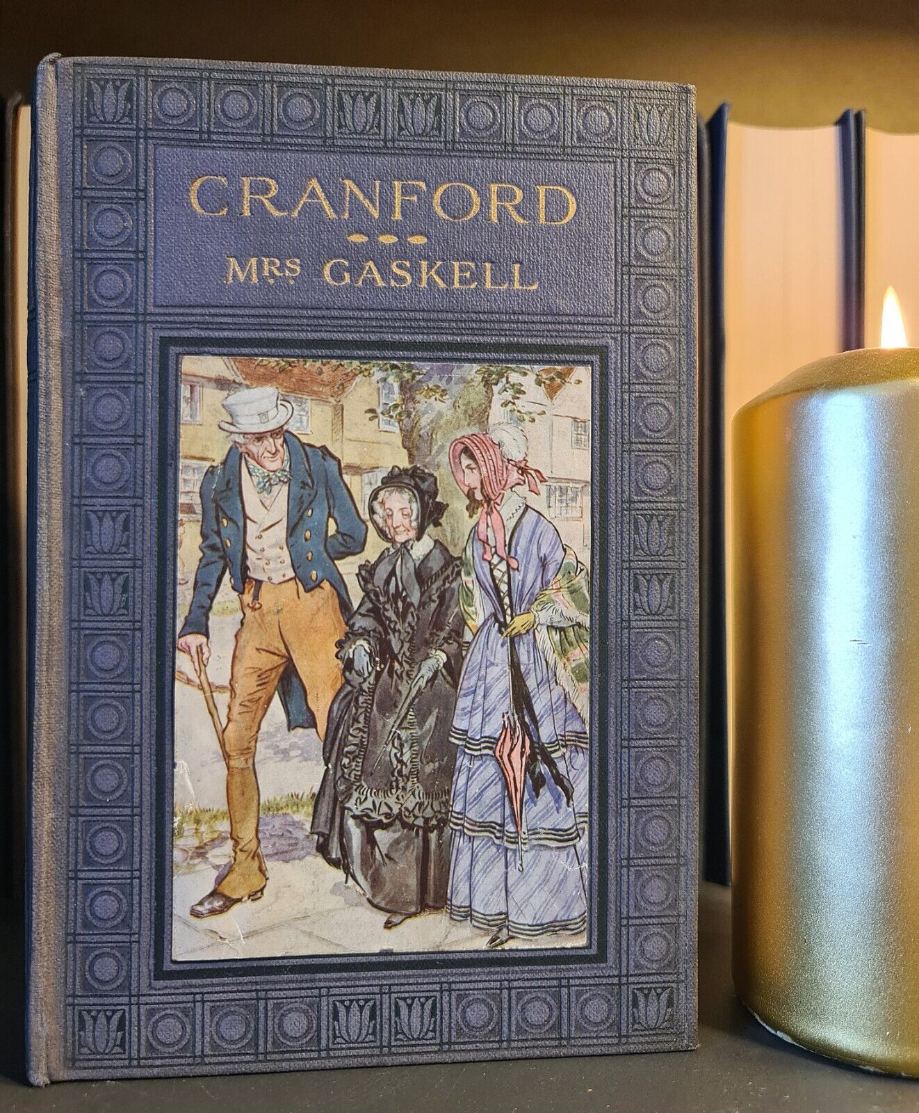 Cranford by Elizabeth Gaskell : Beautiful Decorative Cloth Edition : c1910