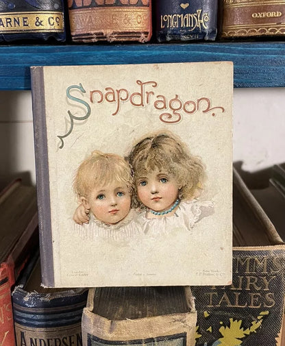 Snapdragon : Chromolithographed Miniature Childrens Book (1890s) Nister