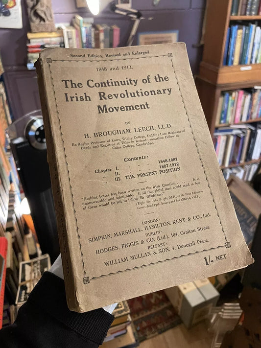 Continuity of the Irish Revolutionary Movement 1848 and 1887 : Ireland History