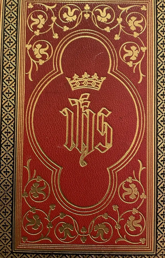 The Life of Christ : Lovely Red & Gold Leather Binding : Illustrated : New York