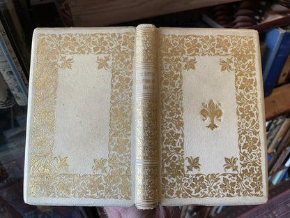 1899 The Little Flowers of St Francis : Beautiful Vellum Gilt Binding