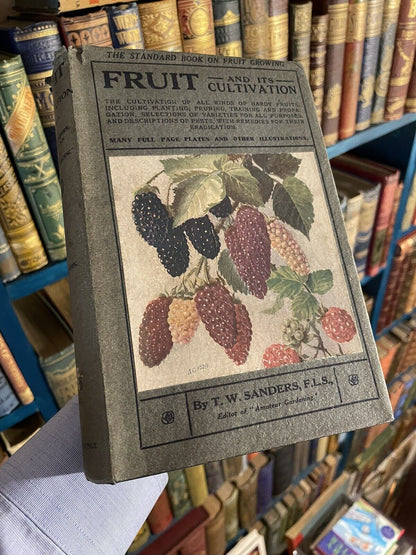 1920 Fruit and it's Cultivation : T W Sanders : Illustrated : Scarce Dust Jacket