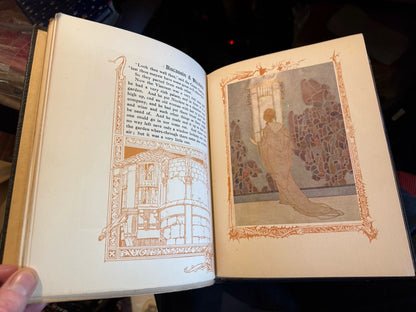 Aucassin and Nicolete : Evelyn Paul : Unusual Medieval Style Binding c1917