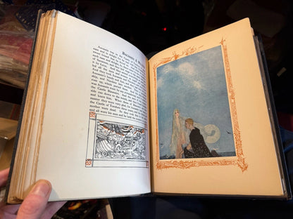 Aucassin and Nicolete : Evelyn Paul : Unusual Medieval Style Binding c1917