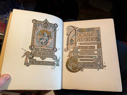 Aucassin and Nicolete : Evelyn Paul : Unusual Medieval Style Binding c1917