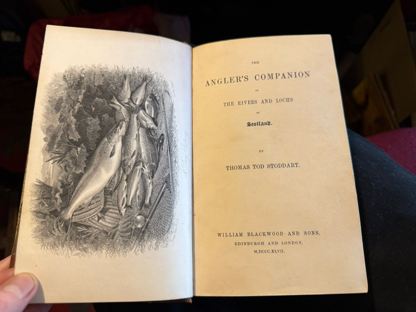 1847 Stoddart's The Angler's Companion to The Rivers and Lochs of Scotland: 1st