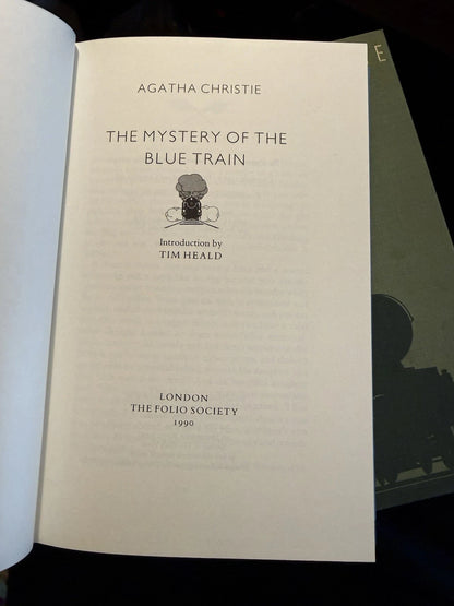Agatha Christie Folio Society 4.50 From Paddington Mystery of the Blue Train VGC