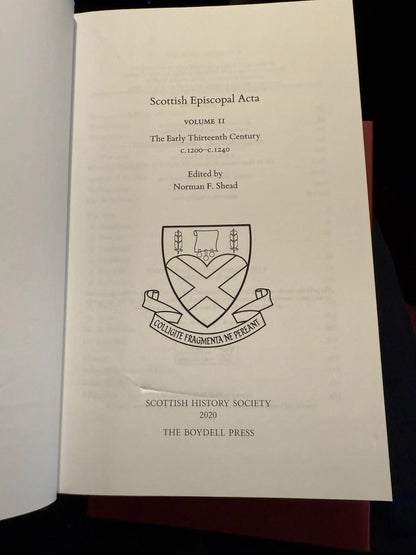 Scottish History Society : Scottish Episcopal Acta (2 Vols) : 2016 Hardbacks
