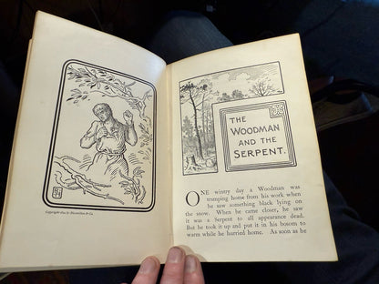 1894 The Fables of Aesop : Told Anew by Joseph Jacobs : Illustrated 1st edition