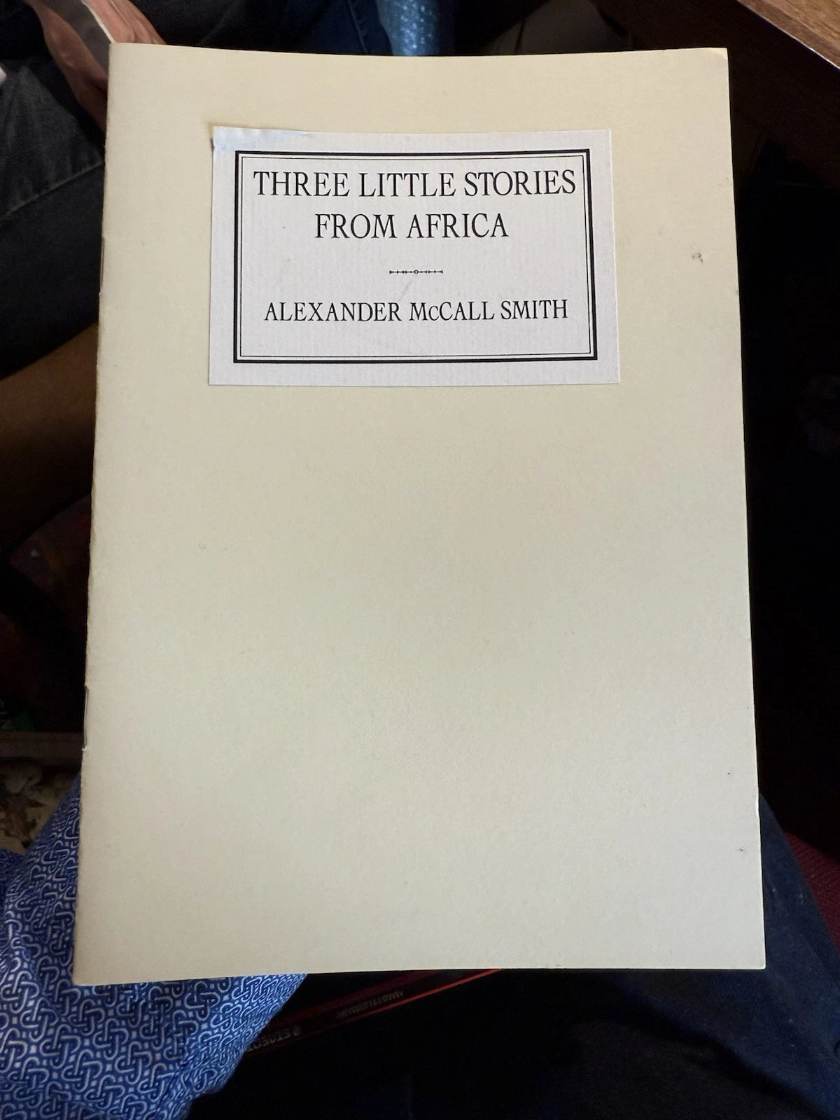 SIGNED Alexander McCall Smith : Three Little Stories from Africa : Ltd #130/400