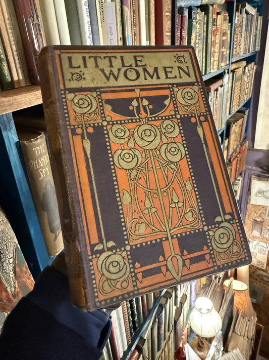 Little Women : Louisa M. Alcott : Book Cover by Ethel Larcombe : Blackie c1915
