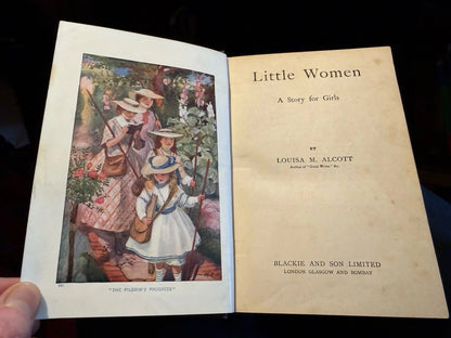 Little Women : Louisa M. Alcott : Book Cover by Ethel Larcombe : Blackie c1915