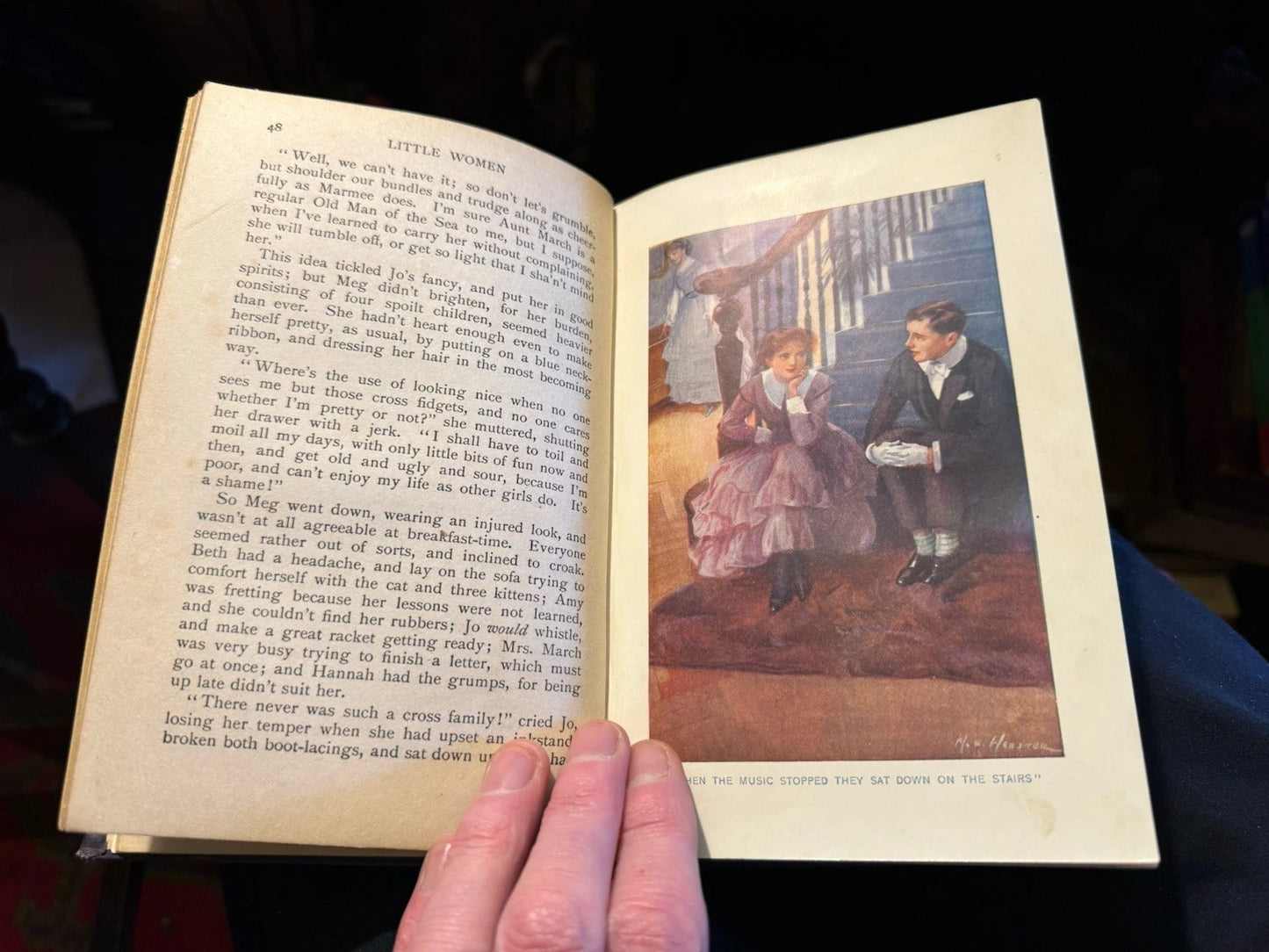 Little Women : Louisa M. Alcott : Book Cover by Ethel Larcombe : Blackie c1915