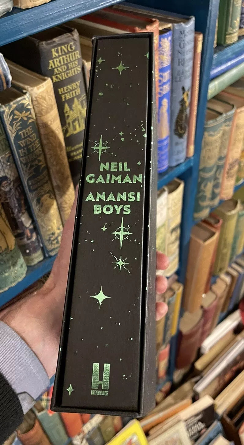 Neil Gaiman : Anansi Boys : Signed : Slipcase : Plus Signed Print