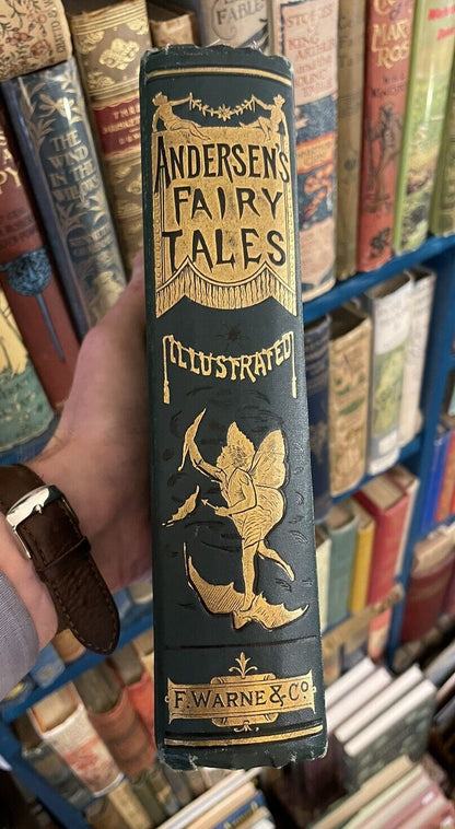 c1880 Andersen's Fairy Tales : Beautiful Victorian Antique Illustrated Copy