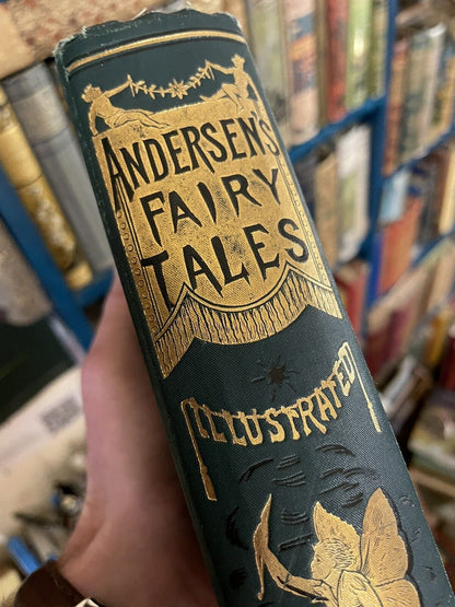 c1880 Andersen's Fairy Tales : Beautiful Victorian Antique Illustrated Copy