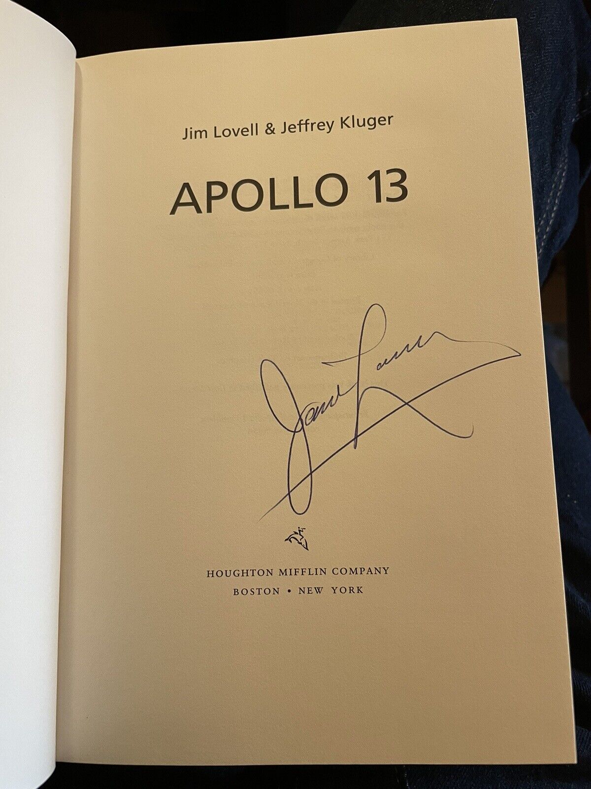 NASA APOLLO 13 Astronaut SIGNED by JIM LOVELL (Commander) SPACE PROGRAM Moon