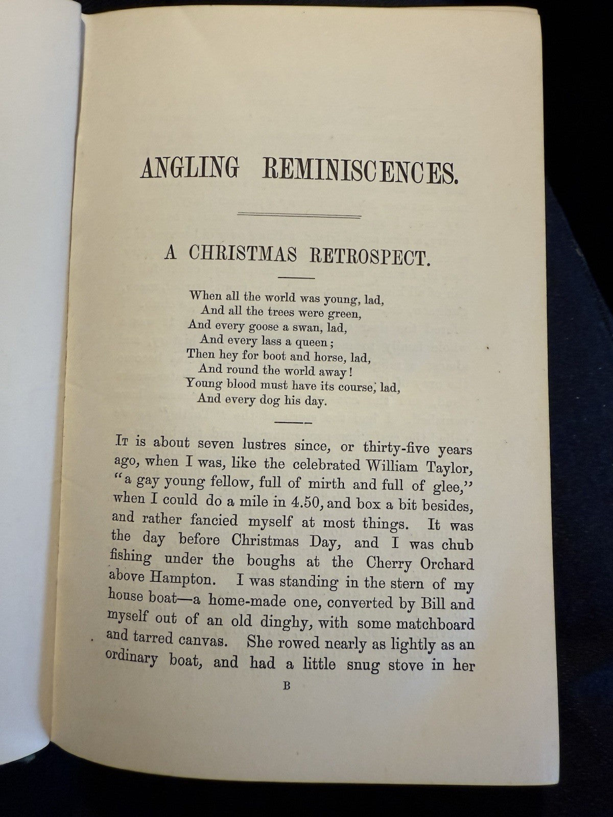 1887 Angling Reminiscences by Francis Francis : Trout Fishing : Loch Tay
