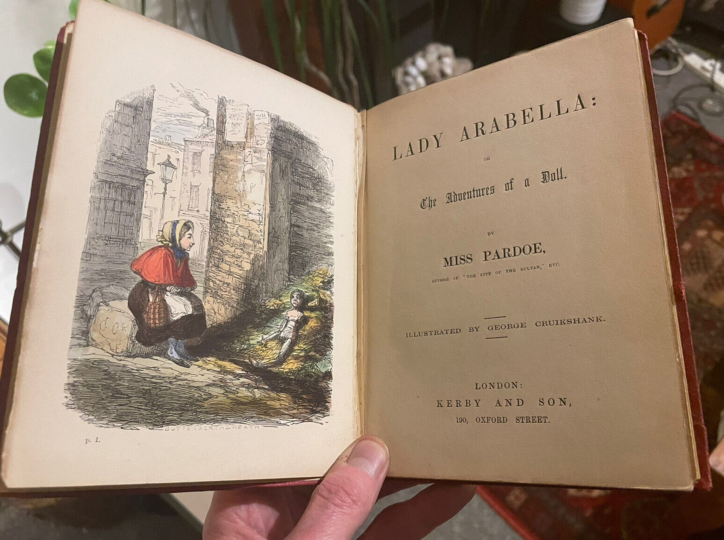Lady Arabella: or The Adventures of a Doll : George Cruikshank : Miss Pardoe : 1st Edition 1856