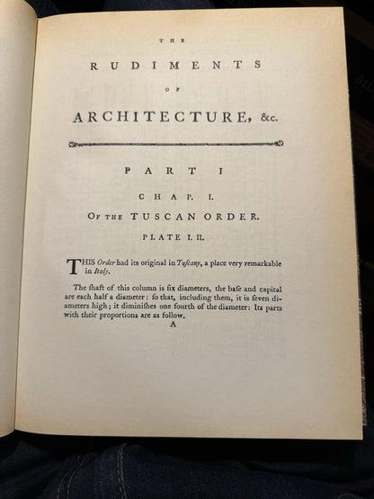1992: Rudiments of Architecture: Facsimile of 1778 ed: Ltd to 300 copies: GC