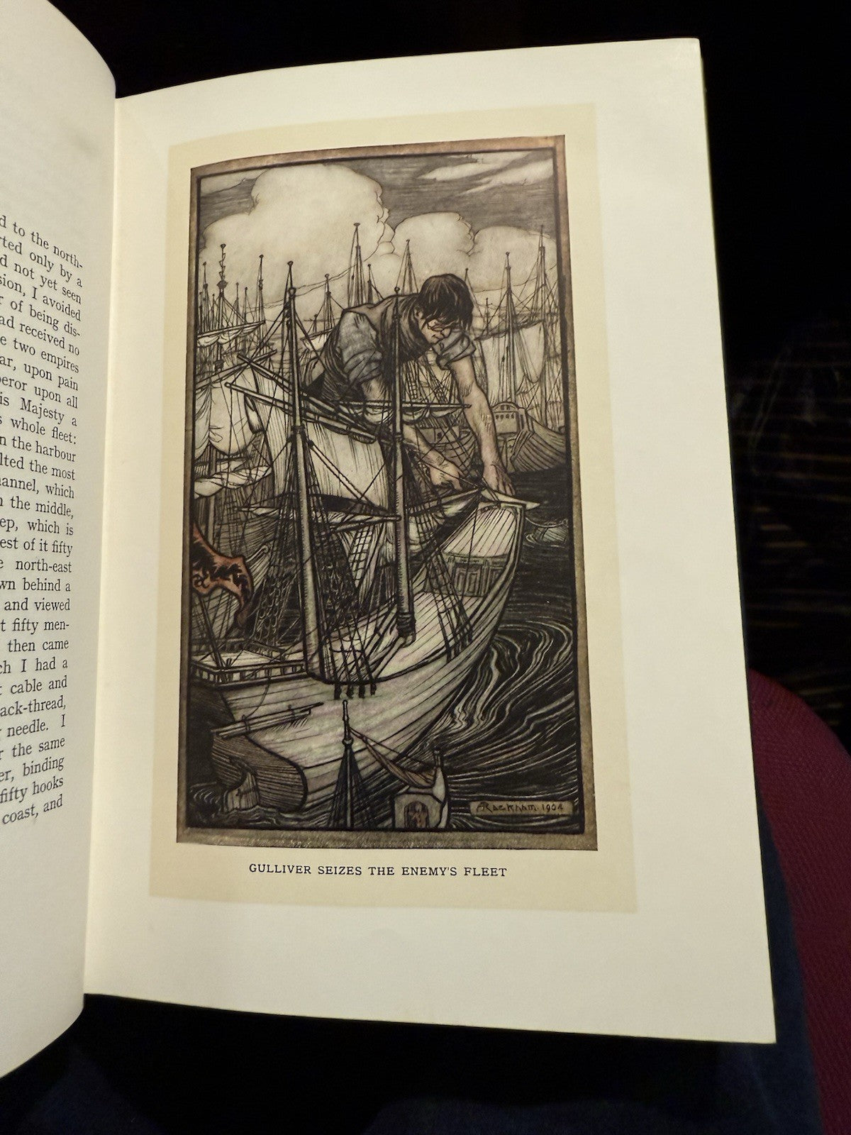 1909 Arthur Rackham : Gullivers Travels : Jonathan Swift : Very Good Copy