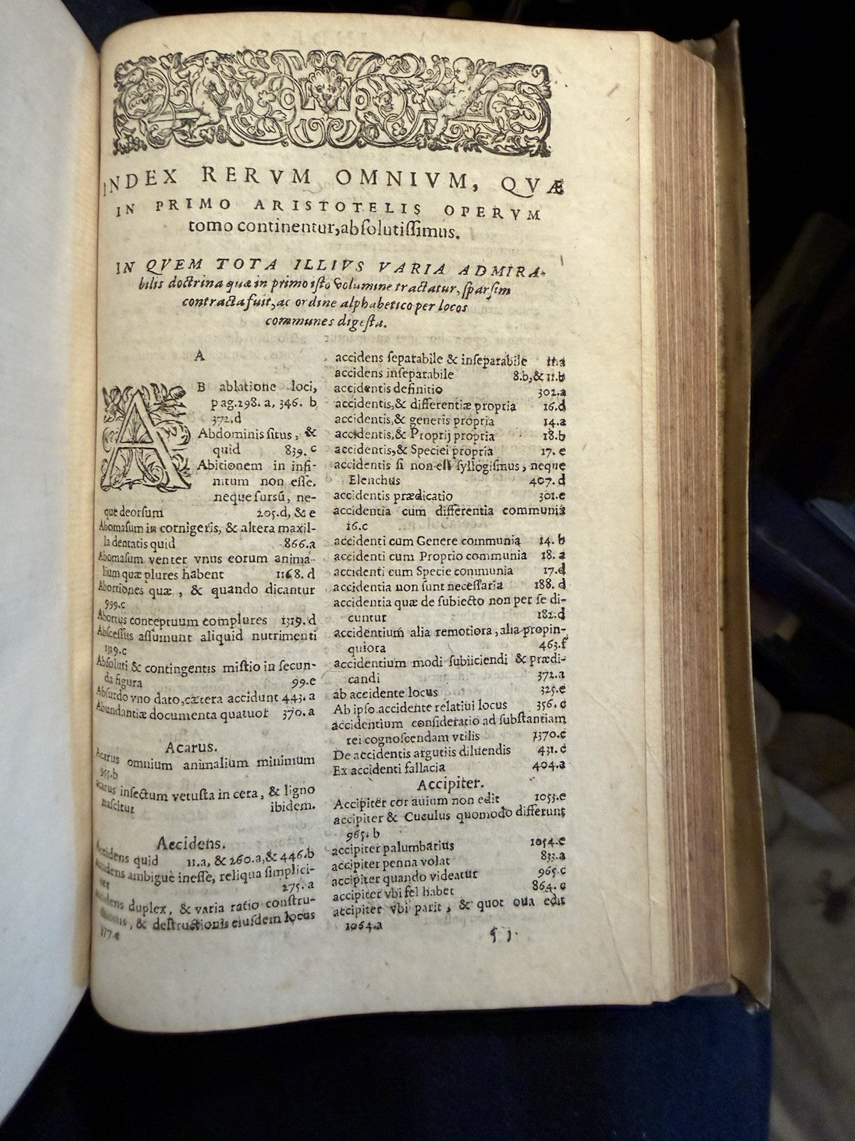 1606 Aristotelis : Scholarly Manuscript Annotations (2 Vols) Vellum : Aristotle