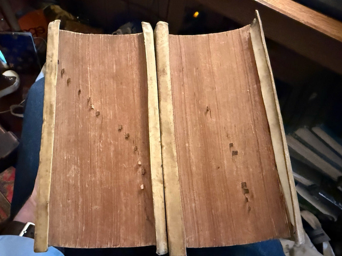 1606 Aristotelis : Scholarly Manuscript Annotations (2 Vols) Vellum : Aristotle